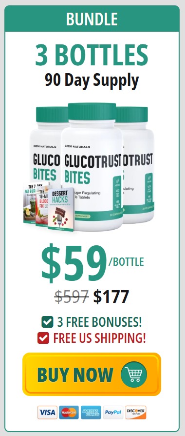 GlucoTrust Bites 3 Bottle Price